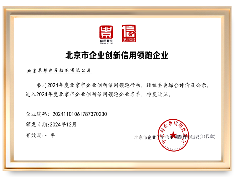 2024信用领跑企业北京免费看片TV下载电子技术有限公司